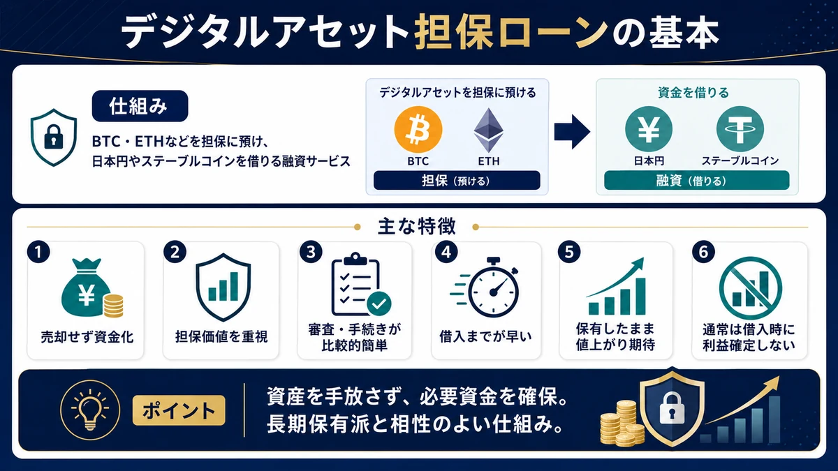 デジタルアセット担保ローンの仕組み